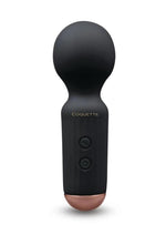 Load image into Gallery viewer, Coquette The Small Wonder Rechargeable Silicone Mini Wand - Black/Gold