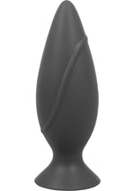 Load image into Gallery viewer, Corked Silicone Anal Plug - Charcoal/Grey - Medium