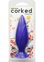Load image into Gallery viewer, Corked Silicone Anal Plug - Blue - Small