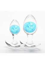 Load image into Gallery viewer, Cosmic Glams Silicone Anal Plug Kit - Blue - 2pc/Set