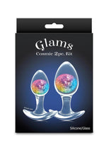 Load image into Gallery viewer, Cosmic Glams Silicone Anal Plug Kit - Multicolor/Rainbow - 2pc/Set