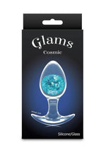 Load image into Gallery viewer, Cosmic Glams Silicone Anal Plug - Blue/Pink - Medium
