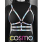 Cosmo Harness Bewitch Chest Harness - Multicolor/Rainbow - Medium/Small