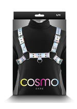 Load image into Gallery viewer, Cosmo Harness Dare Chest Harness - Multicolor/Rainbow - Medium/Small
