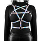 Cosmo Harness Risque Chest Harness - Multicolor/Rainbow - Large/XLarge