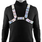 Cosmo Harness Rogue Chest Harness - Multicolor/Rainbow - Large/XLarge