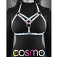 Cosmo Harness Vamp Chest Harness - Multicolor/Rainbow - Medium/Small