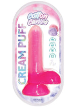 Load image into Gallery viewer, Cotton Candy Cream Puff Silicone Dildo - Pink - 6in