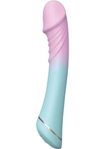 Load image into Gallery viewer, Cotton Candy Flufferella Rechargeable Silicone Vibrator - Aqua/Blue/Fuschia/Pink
