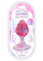 Load image into Gallery viewer, Cotton Candy Joy Gems Silicone Pleasure Plug - Ruby - Red