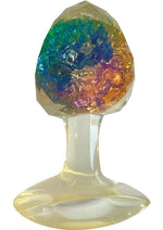 Load image into Gallery viewer, Cotton Candy Joy Gems Silicone Pleasure Anal Plug - Topaz - Multicolor