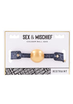 Load image into Gallery viewer, Cougar Ball Gag - Blue/Gold