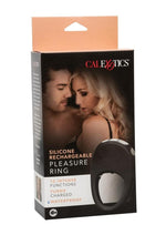 Load image into Gallery viewer, Couples&#39;s Enhancers Silicone Rechargeable Pleasure Ring - Black
