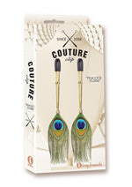 Load image into Gallery viewer, Couture Clip's Peacock Plume Nipple Clamp