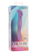 Load image into Gallery viewer, Couture Collection Dual Flickering Rechargeable Silicone Wand - Purple