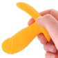 Creamsicle Silicone Rechargeable Wearable Vibrator with Remote Control