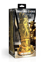 Load image into Gallery viewer, Creature Cock King Minotaur Silicone Dildo - Gold