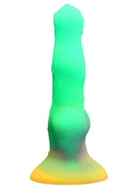 Load image into Gallery viewer, Creature Cocks Astro Cock Vibrating Glow In The Dark Silicone Dildo
