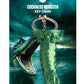 Creature Cocks Cockness Monster Keychain - Green/Metal