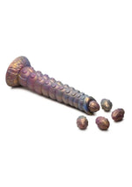 Load image into Gallery viewer, Creature Cocks Deep Invader Tentacle Ovipositor Silicone Dildo - Multicolor