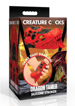 Load image into Gallery viewer, Creature Cocks Dragon Tamer Silicone Stroker - Red
