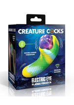 Load image into Gallery viewer, Creature Cocks Electric Eye Plasma Rechargeable Silicone Light-Up Vibrator - Green/Yellow
