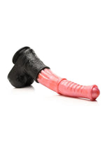 Load image into Gallery viewer, Creature Cocks Girant Centaur XL Silicone Dildo - Black/Pink
