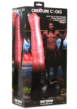 Load image into Gallery viewer, Creature Cocks Girant Centaur XL Silicone Dildo - Black/Pink
