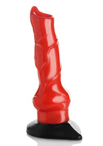 Load image into Gallery viewer, Creature Cocks Giant Hell Hound Canine Dildo - Black/Red - 2ft.