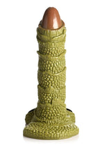 Load image into Gallery viewer, Creature Cocks Giant Swamp Monster Scaly Silicone Dildo - Black/Brown/Green