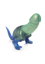 Load image into Gallery viewer, Creature Cocks Jurassic Dock Dinosaur Silicone Dildo - Blue/Green