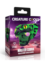 Load image into Gallery viewer, Creature Cocks Master Cobra Silicone Cock Ring - Green
