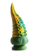 Load image into Gallery viewer, Creature Cocks Monstropus Tentacled Monster Silicone Dildo - Blue/Green/Yellow
