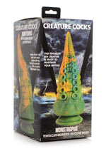 Load image into Gallery viewer, Creature Cocks Monstropus Tentacled Monster Silicone Dildo - Blue/Green/Yellow

