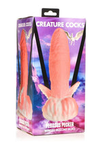 Load image into Gallery viewer, Creature Cocks Pegasus Pecker Winged Silicone Dildo - Pink/White
