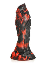 Load image into Gallery viewer, Creature Cocks Reaper Silicone Dildo - Black/Red
