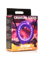 Load image into Gallery viewer, Creature Cocks Slitherine Silicone Cock Ring - Purple
