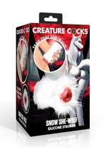 Load image into Gallery viewer, Creature Cocks Snow She-Wolf Pussy Silicone Stroker - White