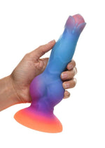 Load image into Gallery viewer, Creature Cocks Space Cock Glow In The Dark Silicone Alien Dildo
