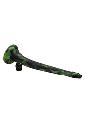 Creature Cocks Spitting Serpent Silicone Enema Snake - Green