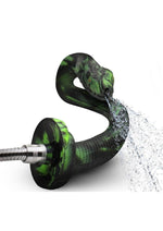 Load image into Gallery viewer, Creature Cocks Spitting Serpent Silicone Enema Snake - Green