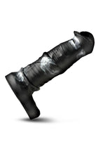 Load image into Gallery viewer, Creature Cocks Stallion XL Silicone Penis Extension - Black/Gray/Grey - XLarge

