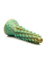 Load image into Gallery viewer, Creature Cocks Stegosaurus Spiky Reptile Silicone Dildo - Gold/Teal
