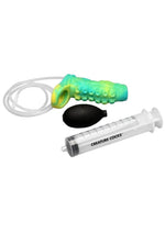Load image into Gallery viewer, Creature Cocks Tentacle Squirting Silicone Penis Enhancer - Green/Yellow
