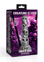 Load image into Gallery viewer, Creature Cocks Tower Of Doom Silicone Dildo - Gray/Grey