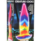 Creature Cocks Unicorn Tongue Glow In The Dark Silicone Dildo - Glow In The Dark/Multicolor/Rainbow