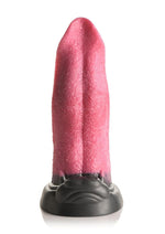 Load image into Gallery viewer, Creature Cocks Wolf's Lick Wolf Maw Silicone Dildo - Black/Red