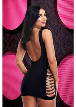 Load image into Gallery viewer, Criss-Cross Mini Dress - Black - One Size