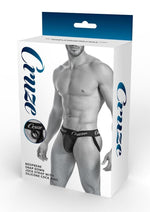 Load image into Gallery viewer, Cruze High Bar Jockstrap with Cock Ring - Black - Medium/Small