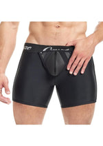 Load image into Gallery viewer, Cruze High Bar Zipper Trunk with Cock Ring - Black - Large/XLarge